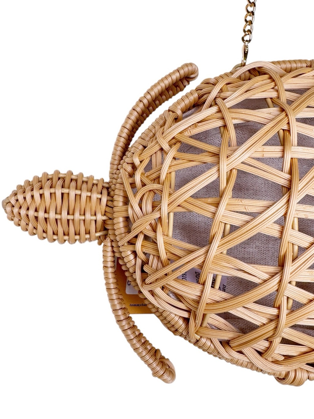 TOMMY BAHAMA NWT Wicker Woven Turtle Bag One Size in Natural - Picture 12 of 14